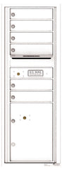Florence 4C Horizontal Mailbox - 6 Doors, 1 Parcel Locker - 13 Doors High Private Access