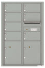 Florence 4C Horizontal Mailbox - 7 Doors, 2 Parcel Lockers - 13 Doors High USPS Access