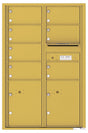 Florence 4C Horizontal Mailbox - 7 Doors, 2 Parcel Lockers - 13 Doors High Private Access