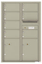Florence 4C Horizontal Mailbox - 7 Doors, 2 Parcel Lockers - 13 Doors High Private Access