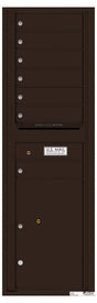 Florence 4C Horizontal Mailbox - 7 Doors, 1 Parcel Locker - 15 Doors High Private Access