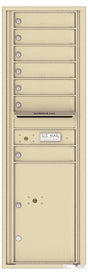 Florence 4C Horizontal Mailbox - 7 Doors, 1 Parcel Locker - 15 Doors High Private Access