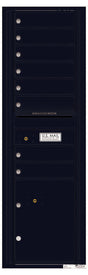 Florence 4C Horizontal Mailbox - 8 Doors, 1 Parcel Locker - 15 Doors High Private Access