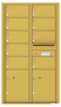 Florence 4C Horizontal Mailbox - 9 Doors, 2 Parcel Lockers - 15 Doors High Private Access
