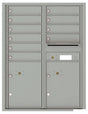 Florence 4C Horizontal Mailbox - 10 Doors, 2 Parcel Lockers - 11 Doors High USPS Access