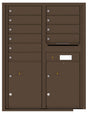 Versatile Front Loading Double Column Commercial Mailbox with 10 Tenant Doors and 2 Parcel Lockers-Antique Bronze (AB)