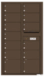 Versatile Front Loading Double Column Commercial Mailbox with 13 Tenant Doors-Antique Bronze (AB)