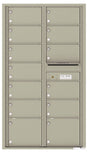 Florence 4C Horizontal Mailbox - 13 Doors - 15 Doors High - Double Column Private Access