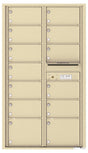 Florence 4C Horizontal Mailbox - 13 Doors - 15 Doors High - Double Column Private Access