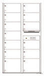 Florence 4C Horizontal Mailbox - 13 Doors - 15 Doors High - Double Column Private Access
