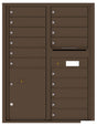 Versatile Front Loading Double Column Commercial Mailbox with 15 Tenant Doors and 1 Parcel Locker-Antique Bronze (AB)