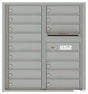 Florence 4C Horizontal Mailbox - 15 Doors - 9 Doors High Private Access