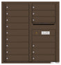 Versatile Front Loading Double Column Commercial Mailbox with 15 Tenant Doors and Outgoing Mail Slot-Antique Bronze (AB)