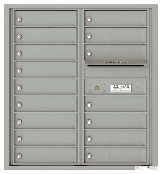 Florence 4C Horizontal Mailbox - 16 Doors - 9 Doors High USPS Access