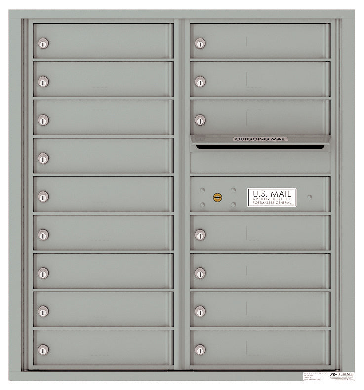 Florence 4C Horizontal Mailbox - 16 Doors - 9 Doors High USPS Access