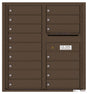 Versatile Front Loading Double Column Commercial Mailbox with 16 Tenant Doors and Outgoing Mail Slot-Antique Bronze (AB)