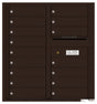 Florence 4C Horizontal Mailbox - 16 Doors - 9 Doors High Private Access