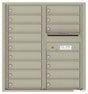 Florence 4C Horizontal Mailbox - 16 Doors - 9 Doors High Private Access
