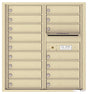 Florence 4C Horizontal Mailbox - 16 Doors - 9 Doors High Private Access