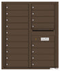 Versatile Front Loading Double Column Commercial Mailbox with 18 Tenant Compartments and Outgoing Mail Slot-Antique Bronze (AB)