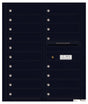 Florence 4C Horizontal Mailbox - 18 Doors - 10 Doors High Private Access