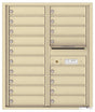 Florence 4C Horizontal Mailbox - 18 Doors - 10 Doors High Private Access