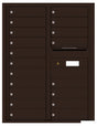 Florence 4C Horizontal Mailbox - 19 Doors - 11 Doors High USPS Access