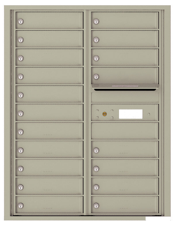 Florence 4C Horizontal Mailbox - 19 Doors - 11 Doors High USPS Access