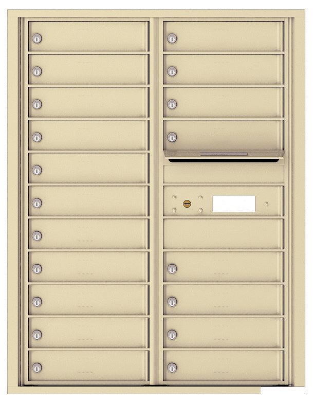 Florence 4C Horizontal Mailbox - 19 Doors - 11 Doors High USPS Access