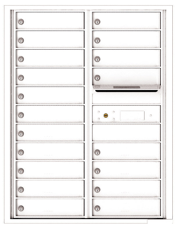 Florence 4C Horizontal Mailbox - 19 Doors - 11 Doors High USPS Access