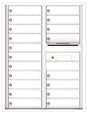 Florence 4C Horizontal Mailbox - 19 Doors - 11 Doors High USPS Access