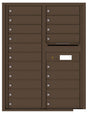 Versatile Front Loading Double Column Commercial Mailbox with 20 Tenant Doors and Outgoing Mail Slot-Antique Bronze (AB)