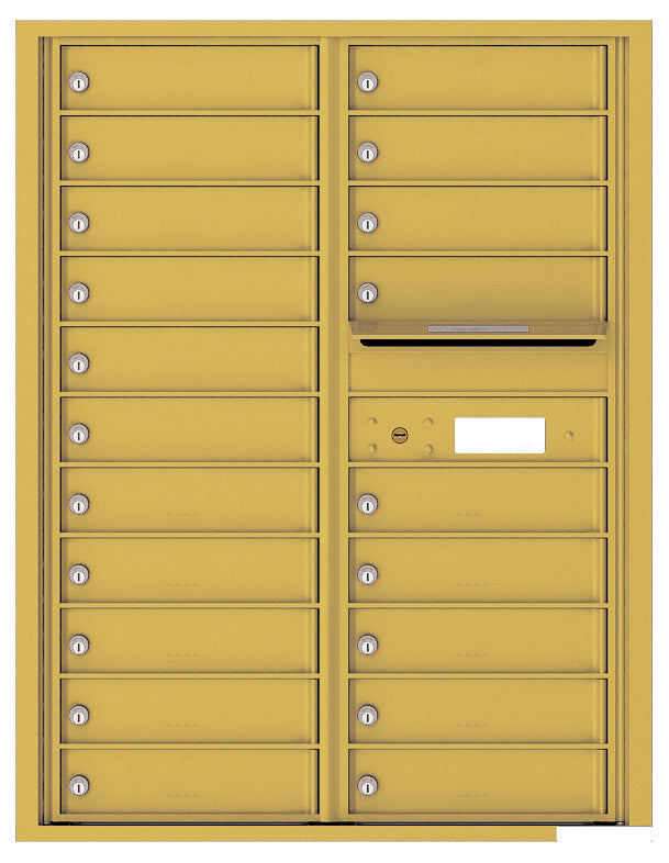 Florence 4C Horizontal Mailbox - 20 Doors - 11 Doors High Private Access