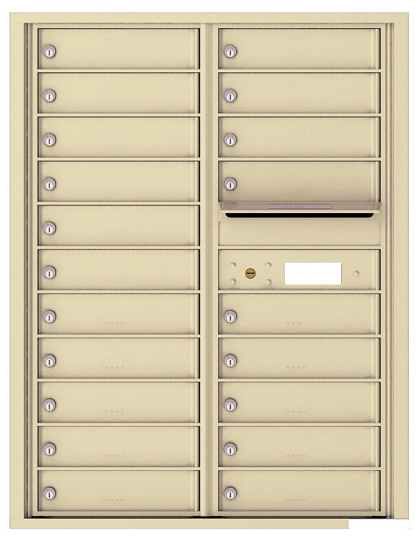 Florence 4C Horizontal Mailbox - 20 Doors - 11 Doors High Private Access