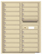 Florence 4C Horizontal Mailbox - 20 Doors - 11 Doors High Private Access