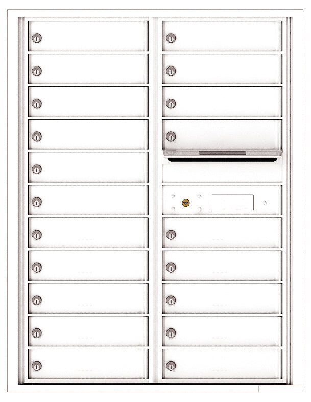 Florence 4C Horizontal Mailbox - 20 Doors - 11 Doors High Private Access