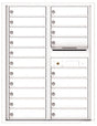 Florence 4C Horizontal Mailbox - 20 Doors - 11 Doors High Private Access