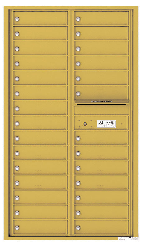 Florence 4C Horizontal Mailbox - 28 Doors - 15 Doors High Private Access