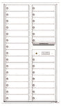 Florence 4C Horizontal Mailbox - 28 Doors - 15 Doors High Private Access