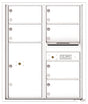 Florence 4C Horizontal Mailbox - 6 Doors, 1 Parcel Locker - 10 Doors High Private Access