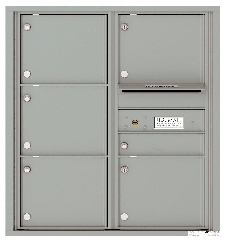 Florence 4C Horizontal Mailbox - 6 Doors - 9 Doors High Private Access