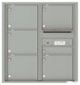 Versatile Front Loading Double Column Commercial Mailbox with 6 Tenant Compartments and Outgoing Mail Slot-Silver Speck (SS)