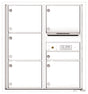 Florence 4C Horizontal Mailbox - 6 Doors - 9 Doors High Private Access