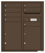 Versatile Front Loading Double Column Commercial Mailbox with 7 Tenant Compartments and 2 Parcel Lockers-Antique Bronze (AB)
