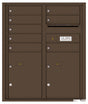 Versatile Front Loading Double Column Commercial Mailbox with 8 Tenant Compartments and 2 Parcel Lockers-Antique Bronze (AB)