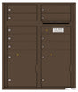 Versatile Front Loading Double Column Commercial Mailbox with 9 Tenant Compartments and 2 Parcel Lockers-Antique Bronze (AB)