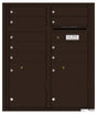 Florence 4C Horizontal Mailbox - 9 Doors, 2 Parcel Lockers - ADA Compliant Max Height USPS Access