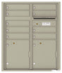 Florence 4C Horizontal Mailbox - 9 Doors, 2 Parcel Lockers - ADA Compliant Max Height USPS Access