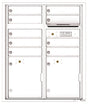 Florence 4C Horizontal Mailbox - 9 Doors, 2 Parcel Lockers - ADA Compliant Max Height USPS Access