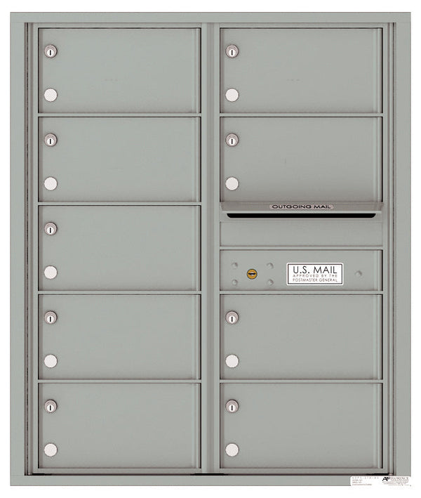 Florence 4C Horizontal Mailbox - 9 Doors - 10 Doors High USPS Access